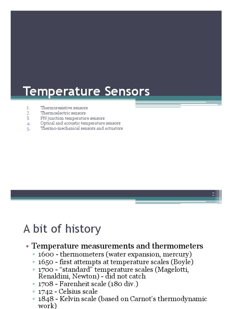 Temperatur Sensors1 PDF | PDF | Thermocouple | Semiconductors
