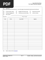 Pre Task Plan Signoff F0314