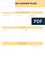 English Lesson Plan PDF
