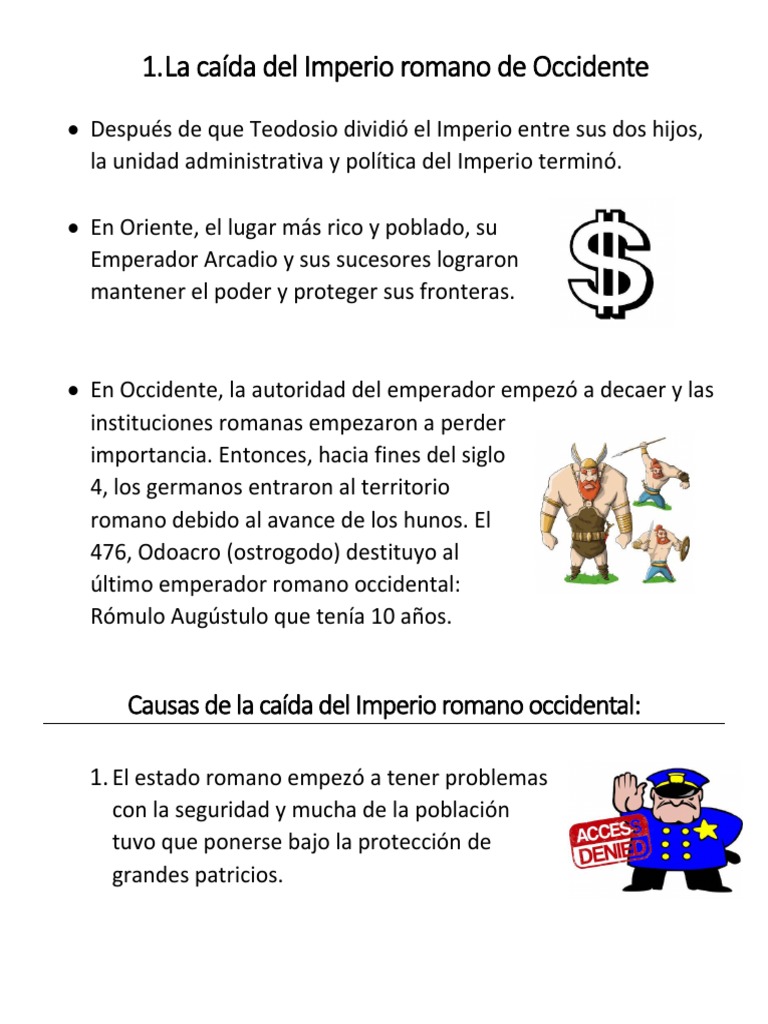 La Caída Del Imperio Romano de Occidente | PDF | Pueblos germánicos ...