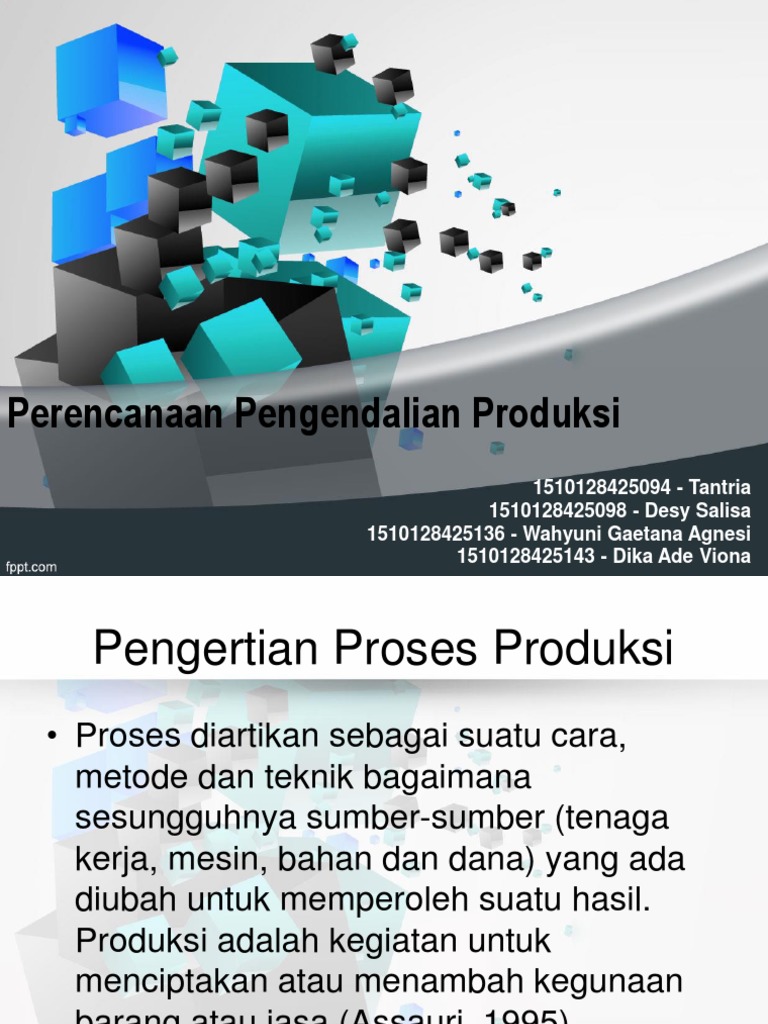 Ppt Perencanaan Pengendalian Produksi