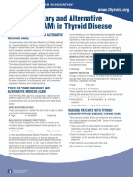 Complementary and Alternative Medicine (CAM) in Thyroid Disease