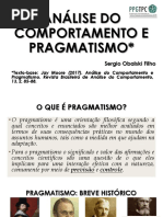 Análise Do Comportamento e Pragmatismo