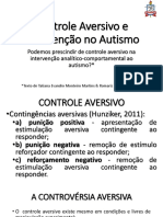 Controle Aversivo e Intervenção No Autismo