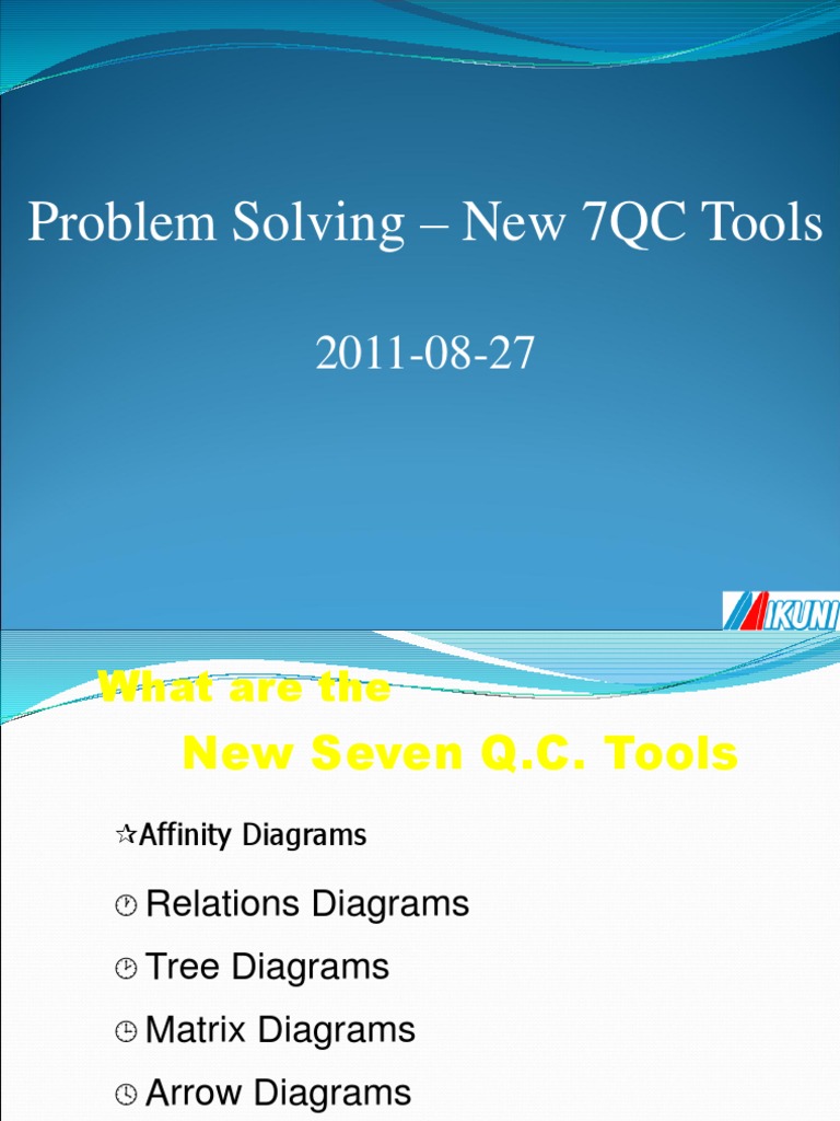 Overview of New 7QC Tools | PDF | Data Analysis | Cognition