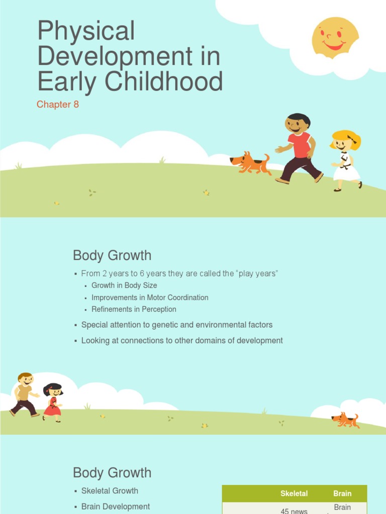 Early Childhood Physical Development | PDF | Handedness | Brain