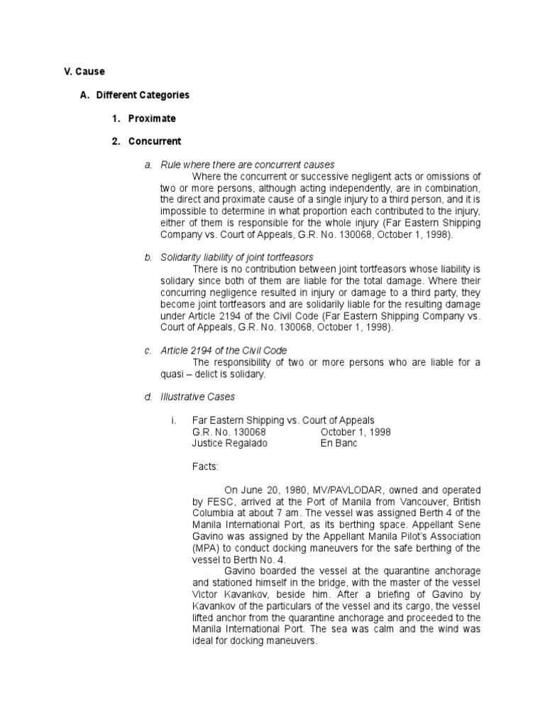 Joint Tortfeasors and Solidary Liability | PDF | Negligence | Tort