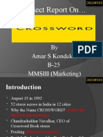 Project Report On : by Amar S Kondekar B-25 MMSIII (Marketing)