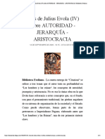 Citas de Julius Evola (IV) sobre AUTORI...A - ARISTOCRACIA | Biblioteca Evoliana