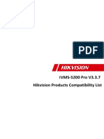 Hikvision Products Compatible List of IVMS-5200 Professional V3.3.7