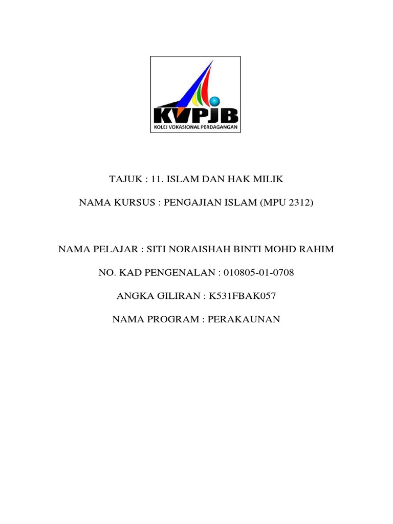Konsep Larangan Pencerobohan Harta Dari Segi Maksud Dalil Dan Bentuk