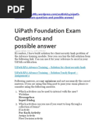 UiPath Exam Questions