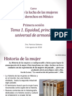 Historia de la Lucha de las Mujeres por sus Derechos en México.