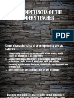 The Competencies of The Modern Teacher