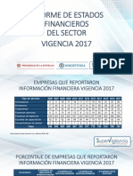 Informe de Estados Financieros Del Sector Vigencia 2017 PDF