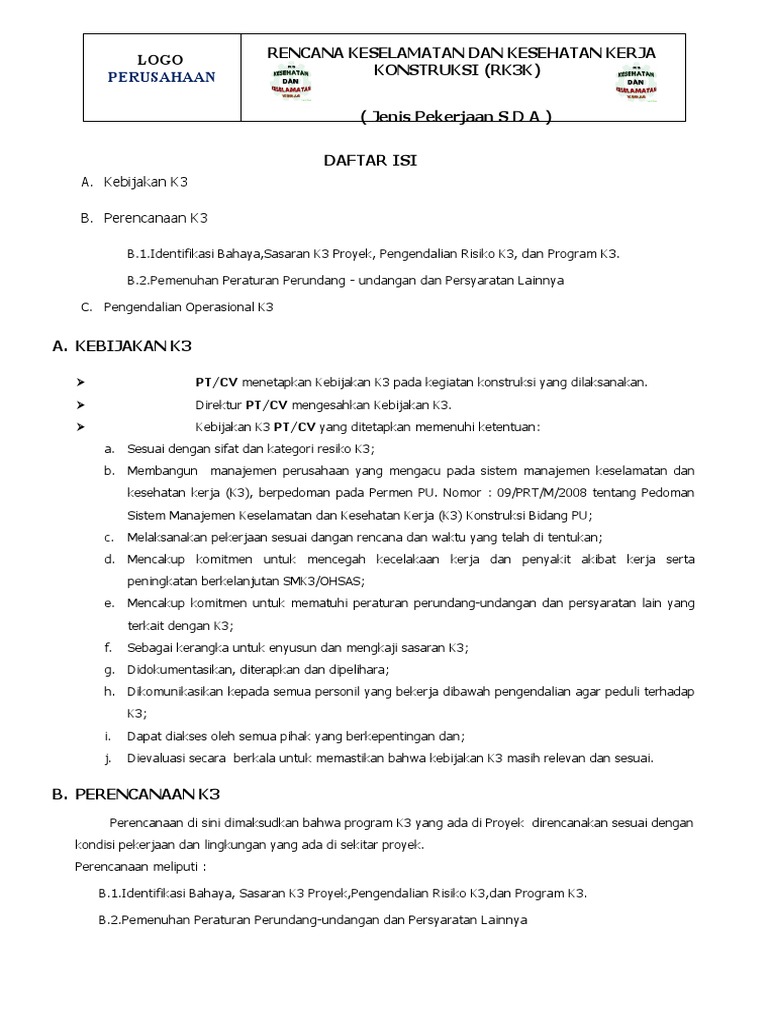 Contoh RK3K | PDF