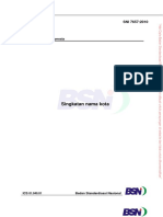 SNI 7657-2010 Singkatan Nama Kota PDF