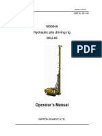 NISSHA Hydraulic Pile Driver Operator's Manual