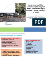 Integrated Last Mile Connectivity To and From Metro Stations Falling in National Capital Territory of Delhi