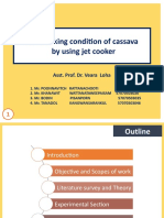 The Cooking Condition of Cassava by Using Jet Cooker: Asst. Prof. Dr. Veara Loha