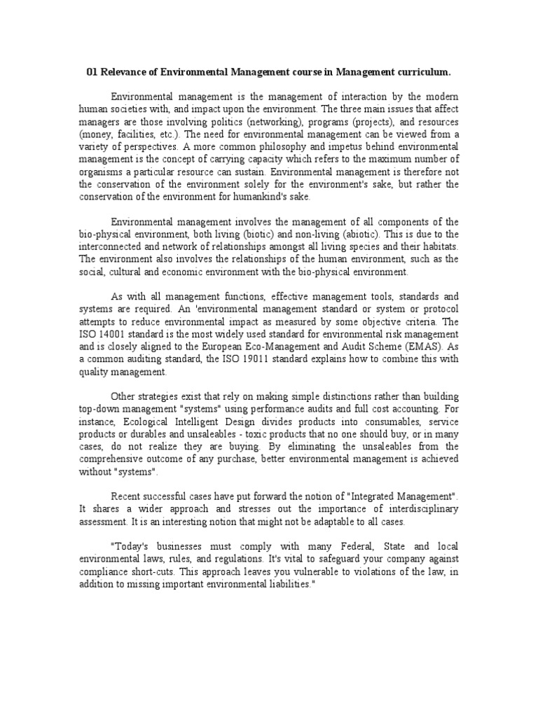 IGCSE Environmental Management Notes.pdf Atmosphere Of Earth