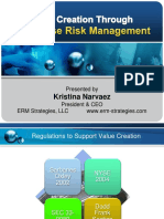 Value Creation Through Enterprise Risk Management