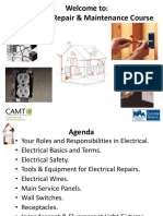 Electrical Repair and Maintenance Course Agenda