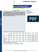 Information Technology Sector Update 19 March 2019