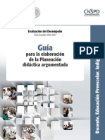 Guía para La Elaboración de La Planeación Didáctica Argumentada PDF