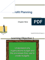 Profit Planning: Chapter Nine