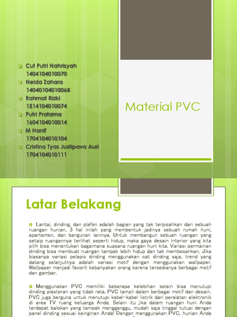Spesifikasi dan Harga Plafon PVC | PDF