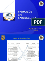 Farmacos en Cardiologia, Curso Terapeutica Medica 2019
