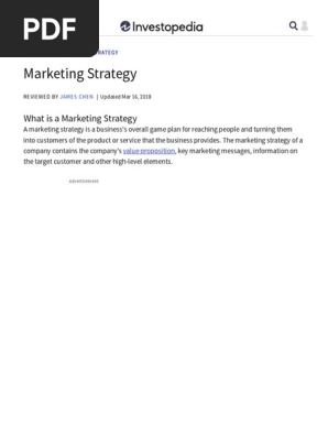 Marketing Strategy