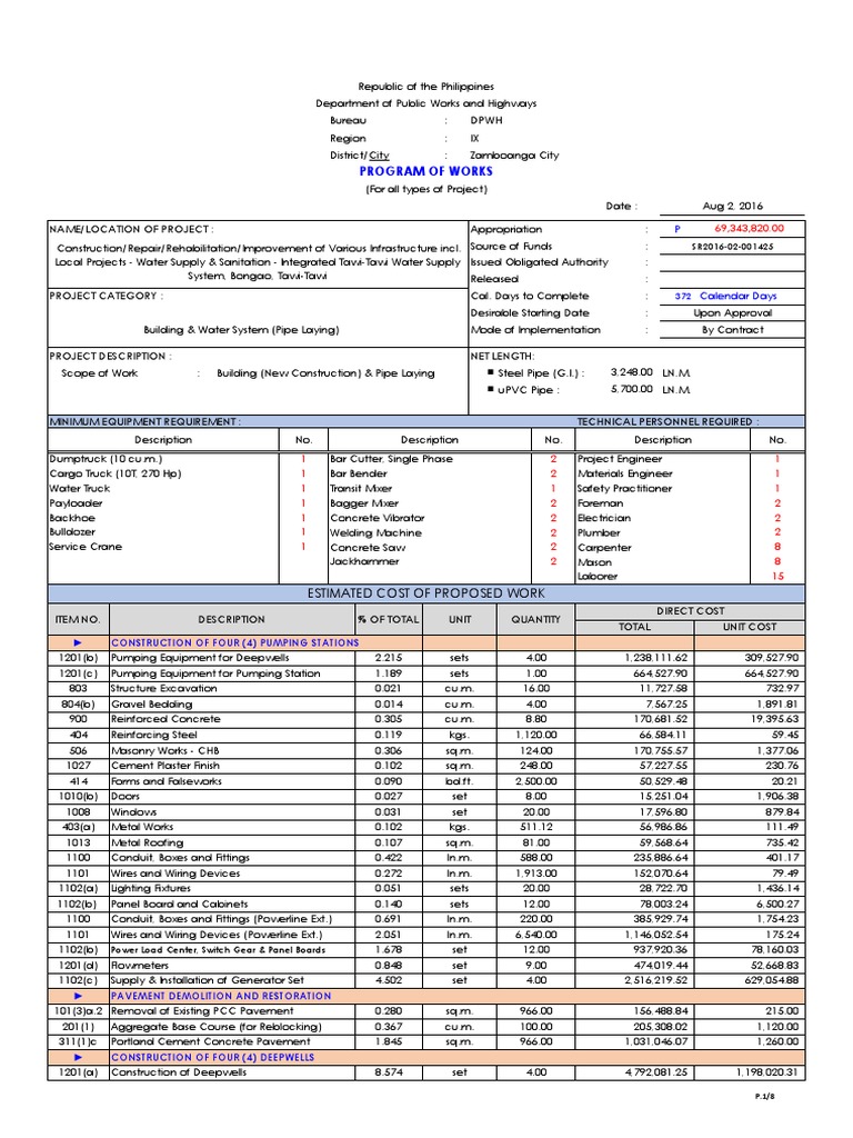 DPWH Road Concreting Project Overview | PDF | Road Surface | Concrete