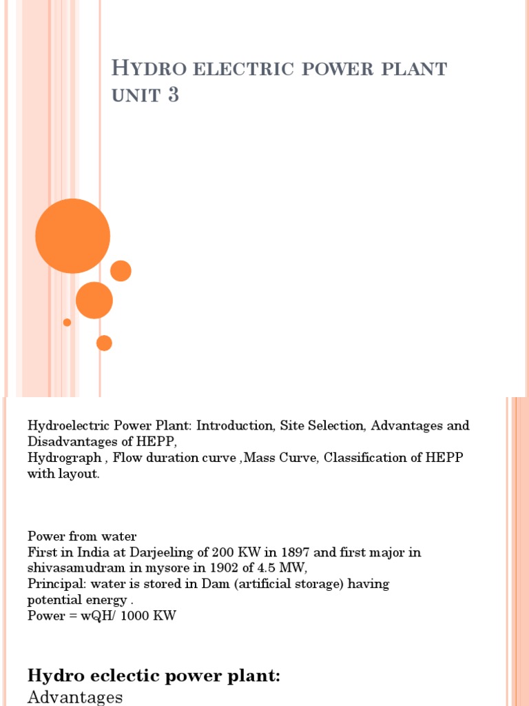 Energy Types in Hydroelectric Plants | PDF | Dam | Hydroelectricity