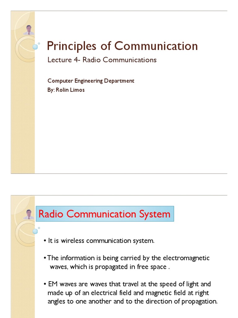 Principles of Communication | PDF | Antenna (Radio) | Communications System