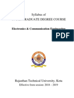 Syllabus of Undergraduate Degree Course: Electronics & Communication Engineering