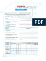 Admission Form Pakistani Students PDF