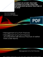 Management of Le Fort I Fracture