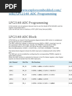 LPC2148 ADC Programming