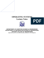 Operating Systems Lecture Notes: Overview of Operating Systems and Their Core Functions
