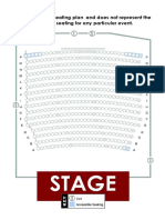 Theatre Seating Plan 2012