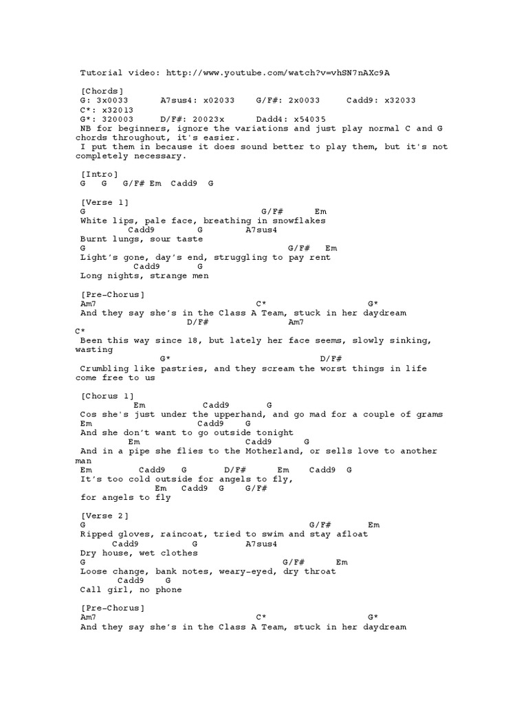 Ed Sheeran Team A Song Structure Songs