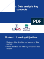 Me Module 1 Data Analysis Key Concepts May 2