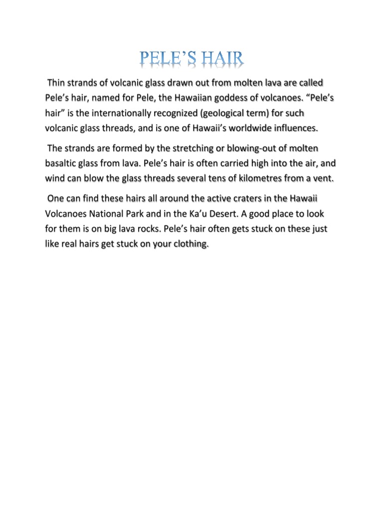Technical Drawing Pele S Hair Docx