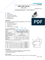 Shut Off Valve: Series GS3