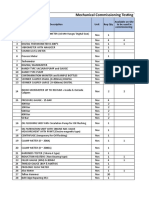 Mechanical Testing List