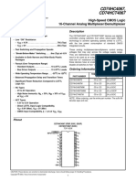 CD74HC4067, CD74HCT4067: High-Speed CMOS Logic 16-Channel Analog Multiplexer/Demultiplexer