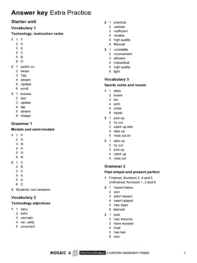 Extra Practice Solutions | PDF