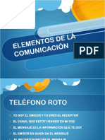 ELEMENTOS DE LA COMUNICACIÓN 